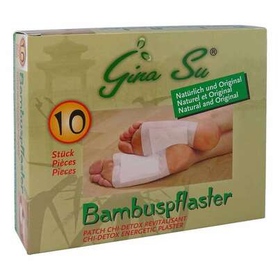Sie sehen eine Packung Bambuspflaster Gina Su Vitalpflaster, 10 Stück, Produktbild: 01 Bambuspflaster Gina Su Vitalpflaster, 10 Stück, A-Nr.: 4270831 - 01