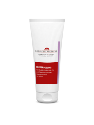 Sie sehen eine Packung Rotunden Apotheke Körperpeeling, 200 Milliliter, Produktbild: 01 Rotunden Apotheke Körperpeeling, 200 Milliliter, A-Nr.: 8031632 - 01