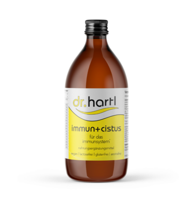 Sie sehen eine Packung Dr. Hartl Immun + Cistus Saft, 300 Milliliter, Produktbild: 01 Dr. Hartl Immun + Cistus Saft, 300 Milliliter, A-Nr.: 8894853 - 01