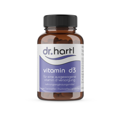 Sie sehen eine Packung Dr. Hartl Vitamin D3 Kapseln, 60 Stück, Produktbild: 01 Dr. Hartl Vitamin D3 Kapseln, 60 Stück, A-Nr.: 8894965 - 01