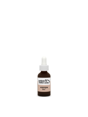 Sie sehen eine Packung Rotunden Apotheke Koffein 5%, 20 Milliliter, Produktbild: 01 Rotunden Apotheke Koffein 5%, 20 Milliliter, A-Nr.: 8905203 - 01