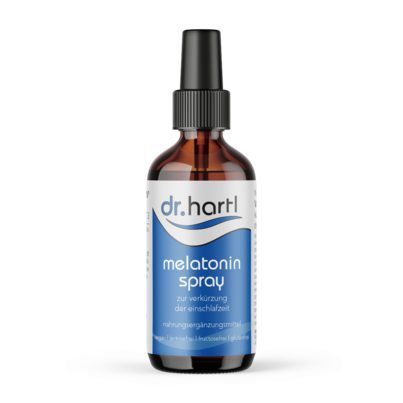 Sie sehen eine Packung Dr. Hartl Melatonin Spray , 25 Milliliter, Produktbild: 01 Dr. Hartl Melatonin Spray , 25 Milliliter, A-Nr.: 8569722 - 01