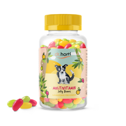 Sie sehen eine Packung Dr. Hartl Multivitamin Jelly Beans , 90 Stück, Produktbild: 01 Dr. Hartl Multivitamin Jelly Beans , 90 Stück, A-Nr.: 8569679 - 01