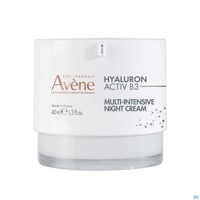 Sie sehen eine Packung Avene Hyaluron Activ B3 Nachtcreme 40ml, Produktbild: 01 Avene Hyaluron Activ B3 Nachtcreme 40ml, A-Nr.: 5693261 - 01