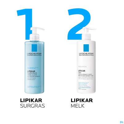Sie sehen eine Packung La Roche Posay Koerperpflege Lipikar/surgras Konzentr.duschcreme 400ml, Produktbild: 08 La Roche Posay Koerperpflege Lipikar/surgras Konzentr.duschcreme 400ml, A-Nr.: 5356322 - 08