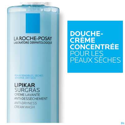 Sie sehen eine Packung La Roche Posay Koerperpflege Lipikar/surgras Konzentr.duschcreme 400ml, Produktbild: 09 La Roche Posay Koerperpflege Lipikar/surgras Konzentr.duschcreme 400ml, A-Nr.: 5356322 - 09