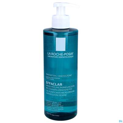 Sie sehen eine Packung La Roche Posay Ruecken/brust Akne Effaclar Gel Mikropeeling Reinigung 400ml, Produktbild: 01 La Roche Posay Ruecken/brust Akne Effaclar Gel Mikropeeling Reinigung 400ml, A-Nr.: 5286691 - 01