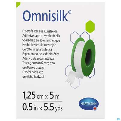 Fixierpflaster Omnisilk 5mx 1,25cm 1st, A-Nr.: 1566100 - 01