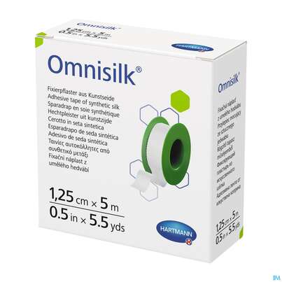 Fixierpflaster Omnisilk 5mx 1,25cm 1st, A-Nr.: 1566100 - 02