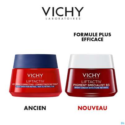 Sie sehen eine Packung Vichy Liftactiv Retinol B3 Nacht 50ml, Produktbild: 16 Vichy Liftactiv Retinol B3 Nacht 50ml, A-Nr.: 5818018 - 16