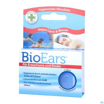 Sie sehen eine Packung Ohrenschutz Bioears 6st, Produktbild: 03 Ohrenschutz Bioears 6st, A-Nr.: 3815056 - 03
