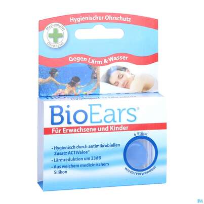Sie sehen eine Packung Ohrenschutz Bioears 6st, Produktbild: 04 Ohrenschutz Bioears 6st, A-Nr.: 3815056 - 04