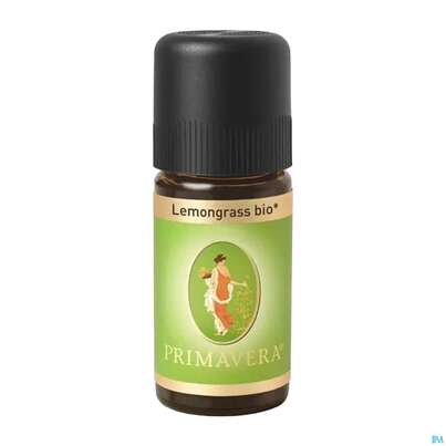 Sie sehen eine Packung Aetherische Oele Primavera Lemongrass Bio 10ml, Produktbild: 01 Aetherische Oele Primavera Lemongrass Bio 10ml, A-Nr.: 3160402 - 01