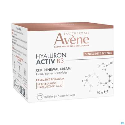 Sie sehen eine Packung Avene Hyaluron Activ B3 Tagescreme 50ml, Produktbild: 04 Avene Hyaluron Activ B3 Tagescreme 50ml, A-Nr.: 5450297 - 04