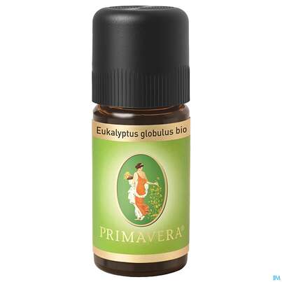 Sie sehen eine Packung Aetherische Oele Primavera Eukalyptus Bio Globulus 10ml, Produktbild: 02 Aetherische Oele Primavera Eukalyptus Bio Globulus 10ml, A-Nr.: 2305100 - 02