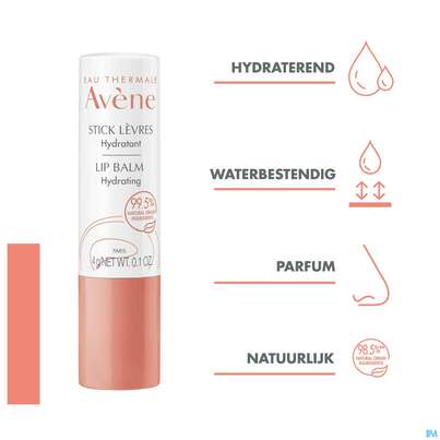 Sie sehen eine Packung Avene Lippenpflegestift Feuchtigkeitsspendend 4g, Produktbild: 14 Avene Lippenpflegestift Feuchtigkeitsspendend 4g, A-Nr.: 5596888 - 14