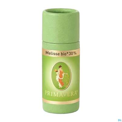 Sie sehen eine Packung Aetherische Oele Primavera Melisse Bio 30% 1ml, Produktbild: 02 Aetherische Oele Primavera Melisse Bio 30% 1ml, A-Nr.: 2712070 - 02