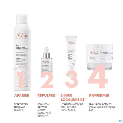Sie sehen eine Packung Avene Hyaluron Activ B3 Nachtcreme 40ml, Produktbild: 17 Avene Hyaluron Activ B3 Nachtcreme 40ml, A-Nr.: 5693261 - 17
