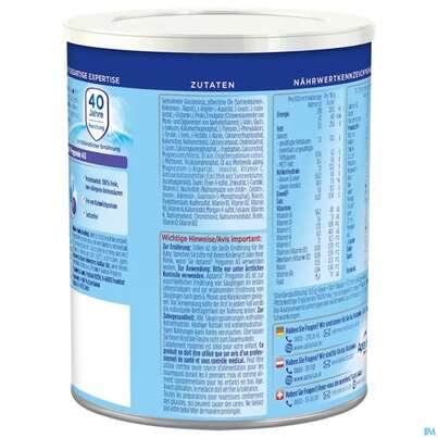 Sie sehen eine Packung Aptamil Spezialnahrung Pregomin As 400g, Produktbild: 03 Aptamil Spezialnahrung Pregomin As 400g, A-Nr.: 3967197 - 03