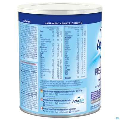 Sie sehen eine Packung Aptamil Spezialnahrung Pregomin As 400g, Produktbild: 07 Aptamil Spezialnahrung Pregomin As 400g, A-Nr.: 3967197 - 07