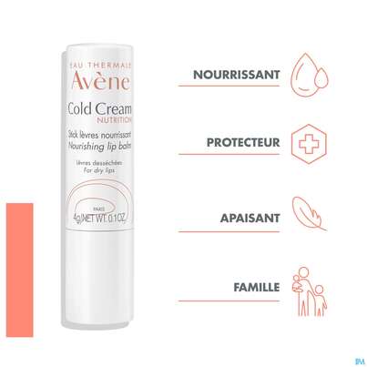 Avene Cold Cream Lippenpflegestift Reichhaltig 4g, A-Nr.: 5596894 - 19