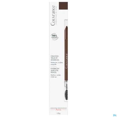Sie sehen eine Packung Avene Couvrance Augenbrauenkorrekt.stift 02 Dunkelbraun 1,19g, Produktbild: 02 Avene Couvrance Augenbrauenkorrekt.stift 02 Dunkelbraun 1,19g, A-Nr.: 3632284 - 02