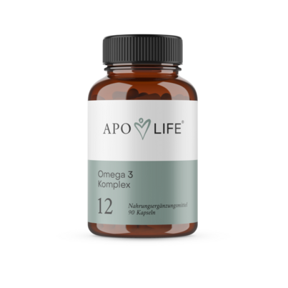 Sie sehen eine Packung APOLIFE KPS 12 OMEGA 3 KOMPLEX, 60 Stück, Produktbild: 01 APOLIFE KPS 12 OMEGA 3 KOMPLEX, 60 Stück, A-Nr.: 3801657 - 01