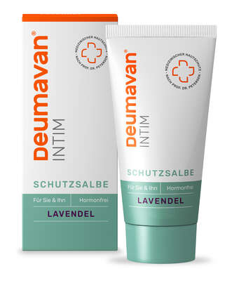 Sie sehen eine Packung Deumavan Schutzsalbe Lavendel, 50 Milliliter, Produktbild: 01 Deumavan Schutzsalbe Lavendel, 50 Milliliter, A-Nr.: 4730468 - 01