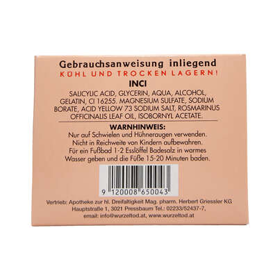 Wurzeltod Kurpackung 6 Pflaster + Bad, 1 Stück, A-Nr.: 5034802 - 02