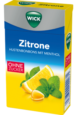 WICK ZITRONE &amp; MENTHOL zfr. 72g, Btl., 72 Gramm, A-Nr.: 4078890 - 03
