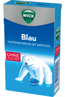 WICK BLAU zfr. 46g, Box, 46 Gramm, A-Nr.: 3833338 - 01