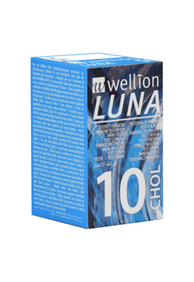 Wellion LUNA Teststreifen CHOL - für Cholesterinmessung, 10 Stück, A-Nr.: 4041065 - 01