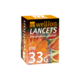 Wellion 33G Lanzetten, 100 Stück, A-Nr.: 3387502 - 01