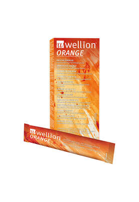 Sie sehen eine Packung Wellion Orange, 10 Stück, Produktbild: 01 Wellion Orange, 10 Stück, A-Nr.: 2704308 - 01