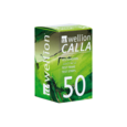 Sie sehen eine Packung Wellion CALLA Blutzuckerteststreifen, 50 Stück, Produktbild: 01 Wellion CALLA Blutzuckerteststreifen, 50 Stück, A-Nr.: 3282105 - 01