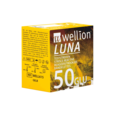 Sie sehen eine Packung Wellion LUNA Teststreifen GLU - für Blutzuckermessung, 50 Stück, Produktbild: 01 Wellion LUNA Teststreifen GLU - für Blutzuckermessung, 50 Stück, A-Nr.: 4041059 - 01
