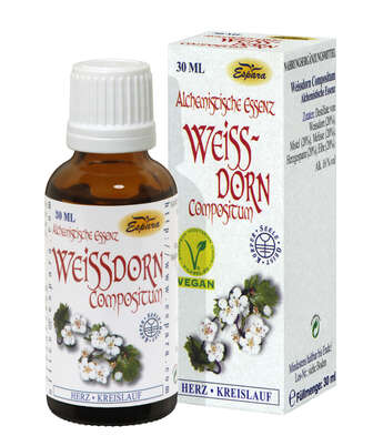 Sie sehen eine Packung Espara Weißdorn Compositum Alchemistische Essenz, 30 Milliliter, Produktbild: 02 Espara Weißdorn Compositum Alchemistische Essenz, 30 Milliliter, A-Nr.: 4040143 - 02