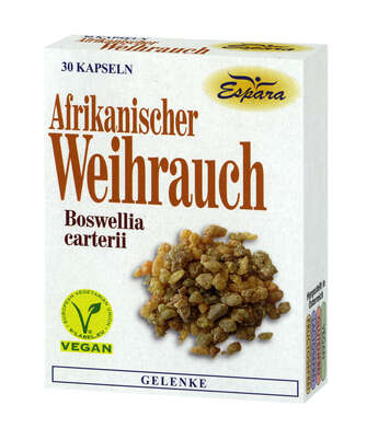 Sie sehen eine Packung Espara Weihrauch Kapseln, 30 Stück, Produktbild: 02 Espara Weihrauch Kapseln, 30 Stück, A-Nr.: 2026328 - 02