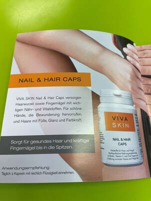 Sie sehen eine Packung VivaSkin Nail+HairCaps 60Stk, 60 Stück, Produktbild: 02 VivaSkin Nail+HairCaps 60Stk, 60 Stück, A-Nr.: 3747389 - 02