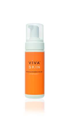Sie sehen eine Packung Viva Skin Reinigungsschaum unparfumiert 150 ml, 150 Milliliter, Produktbild: 01 Viva Skin Reinigungsschaum unparfumiert 150 ml, 150 Milliliter, A-Nr.: 4348332 - 01