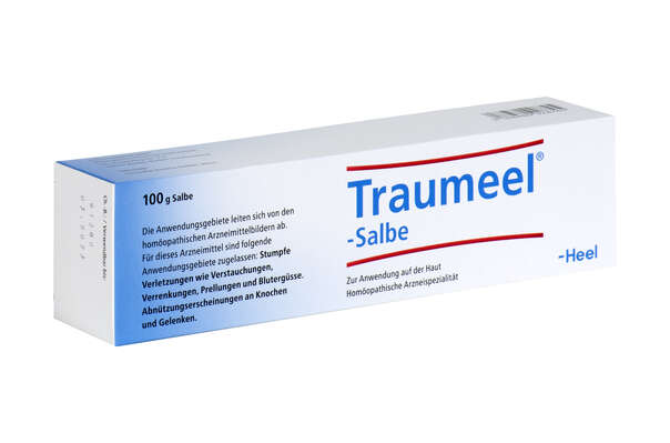 Sie sehen eine Packung Traumeel®-Salbe, 100 Gramm, Produktbild: 01 Traumeel®-Salbe, 100 Gramm, A-Nr.: 0928742 - 01