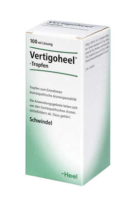 Sie sehen eine Packung Vertigoheel®-Tropfen, 100 Milliliter, Produktbild: 02 Vertigoheel®-Tropfen, 100 Milliliter, A-Nr.: 0561454 - 02