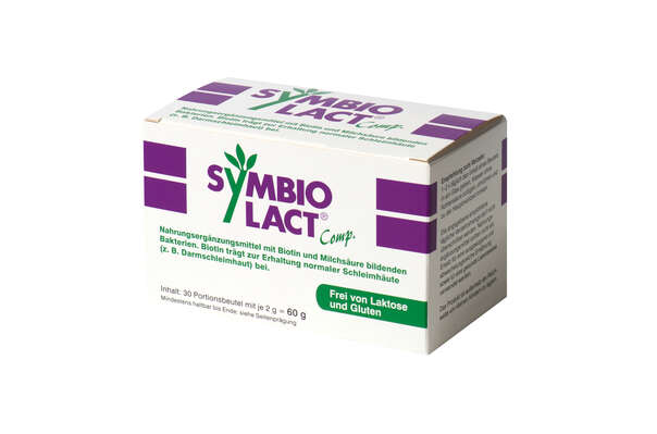 Sie sehen eine Packung SymbioLact® Comp., 30 Stück, Produktbild: 02 SymbioLact® Comp., 30 Stück, A-Nr.: 2159609 - 02