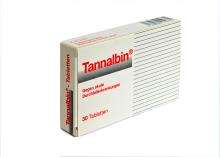 Sie sehen eine Packung Tannalbin Tabletten, 30 Stück, Produktbild: 02 Tannalbin Tabletten, 30 Stück, A-Nr.: 2454739 - 02