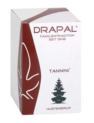 Sie sehen eine Packung DRAPAL® Tannini Hustensirup Glas mit Faltschachtel, 450 Gramm, Produktbild: 02 DRAPAL® Tannini Hustensirup Glas mit Faltschachtel, 450 Gramm, A-Nr.: 0612306 - 02