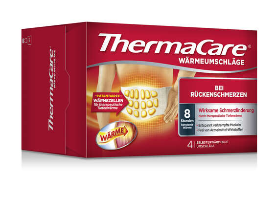 Sie sehen eine Packung ThermaCare® Rücken 4 Stk., 4 Stück, Produktbild: 01 ThermaCare® Rücken 4 Stk., 4 Stück, A-Nr.: 3442885 - 01