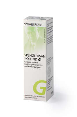 Sie sehen eine Packung Spenglersan Kolloid G, 10 Milliliter, Produktbild: 02 Spenglersan Kolloid G, 10 Milliliter, A-Nr.: 1136859 - 02