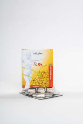Sie sehen eine Packung Soja Plus Kapseln Ökopan, 60 Stück, Produktbild: 03 Soja Plus Kapseln Ökopan, 60 Stück, A-Nr.: 3049159 - 03