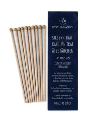 SILBERNITRAT Ätzstäbchen 50% 10x115mm starr, 10 Stück, A-Nr.: 1304630 - 01