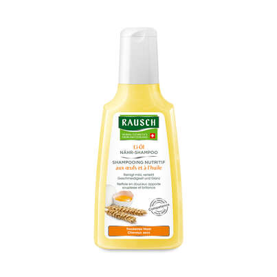 Sie sehen eine Packung RAUSCH Ei-Öl NÄHR-SHAMPOO, 200 Milliliter, Produktbild: 01 RAUSCH Ei-Öl NÄHR-SHAMPOO, 200 Milliliter, A-Nr.: 2155801 - 01